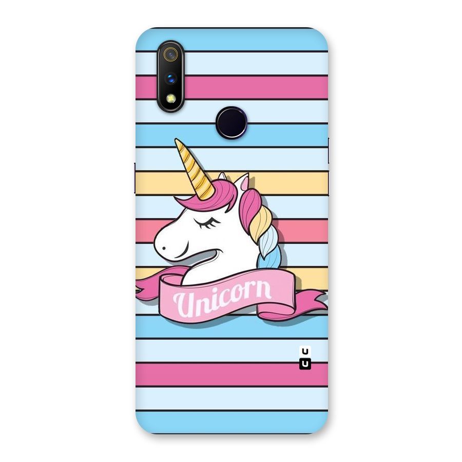 Unicorn Stripes Back Case for Realme 3 Pro