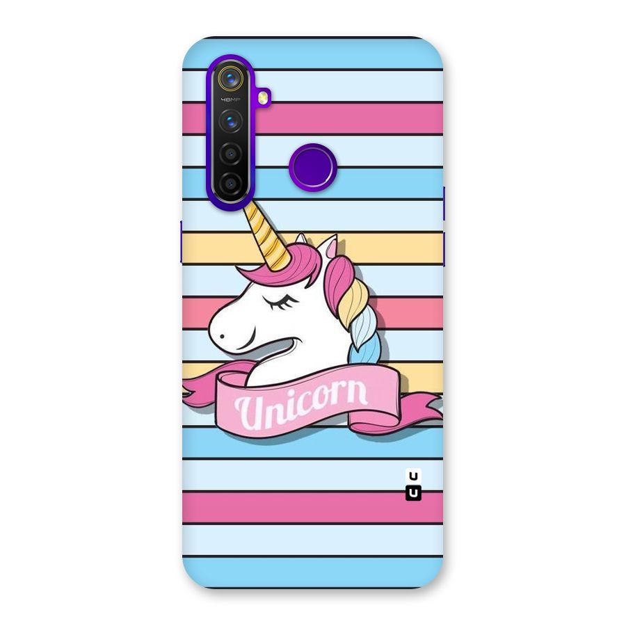 Unicorn Stripes Back Case for Realme 5 Pro