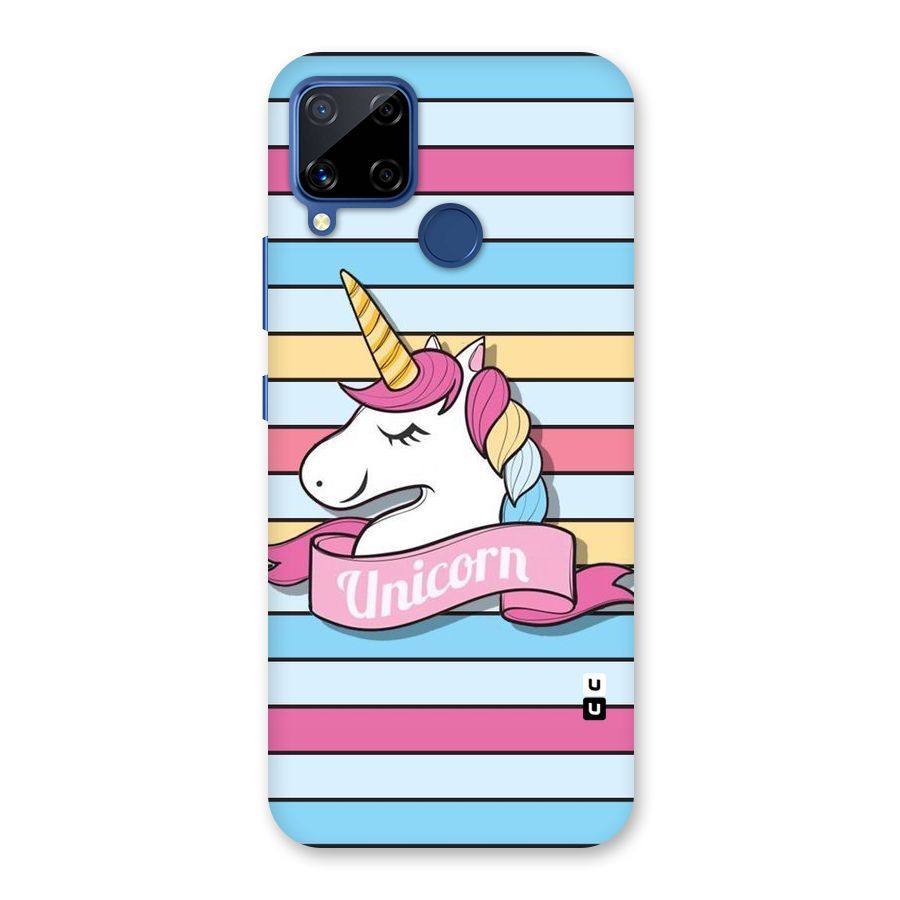 Unicorn Stripes Back Case for Realme C15