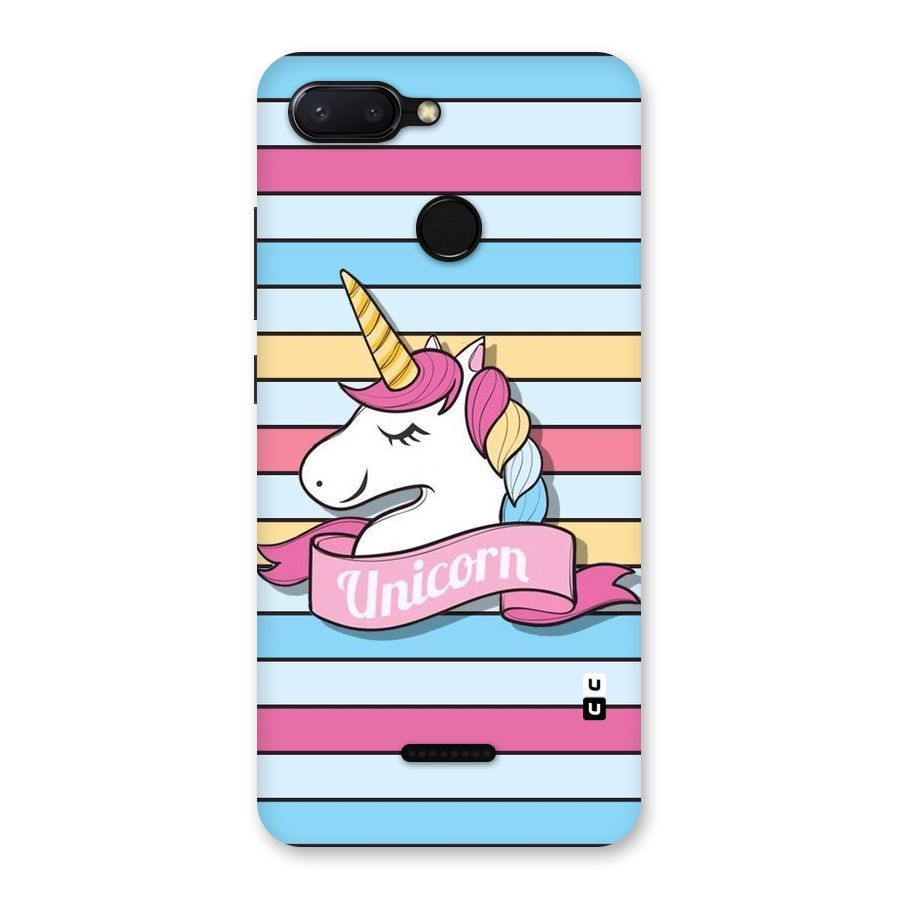 Unicorn Stripes Back Case for Redmi 6