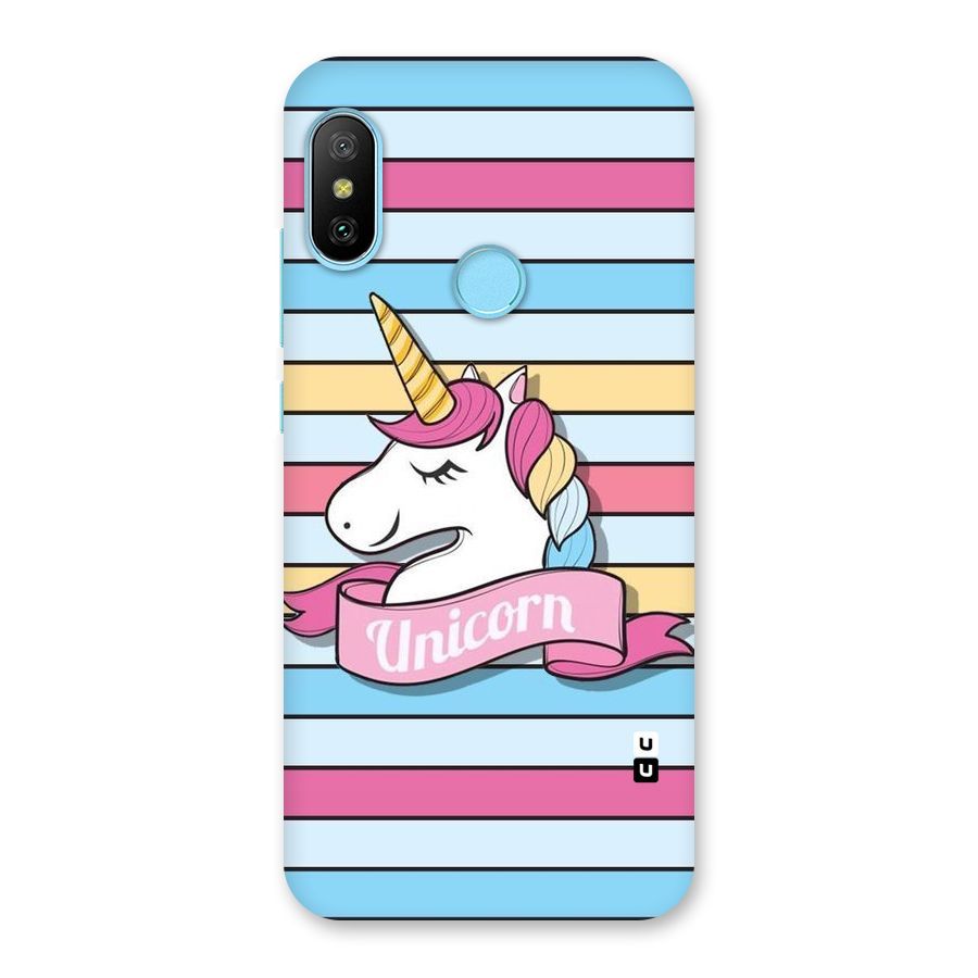 Unicorn Stripes Back Case for Redmi 6 Pro