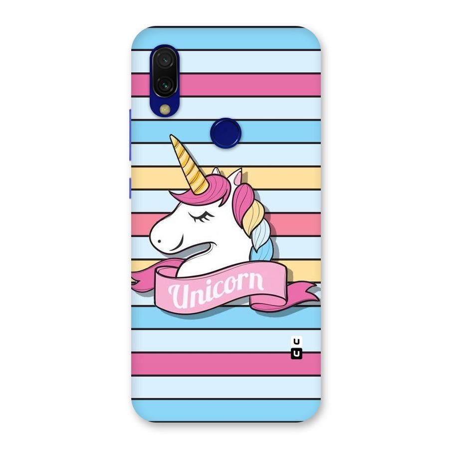 Unicorn Stripes Back Case for Redmi 7