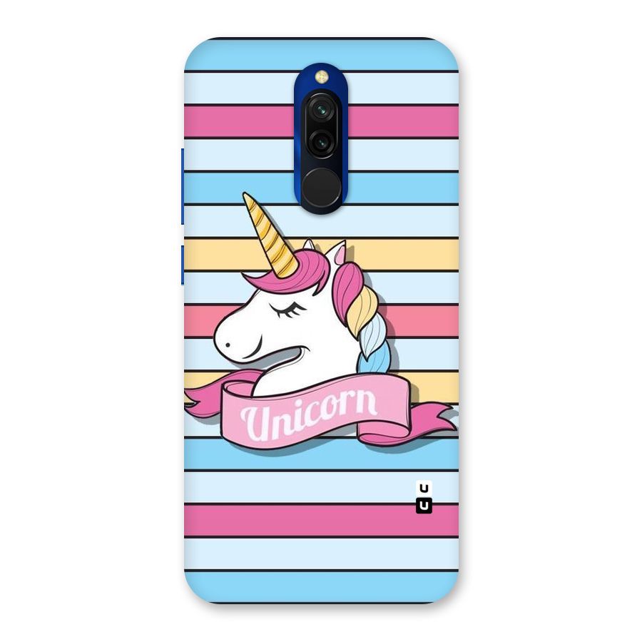 Unicorn Stripes Back Case for Redmi 8