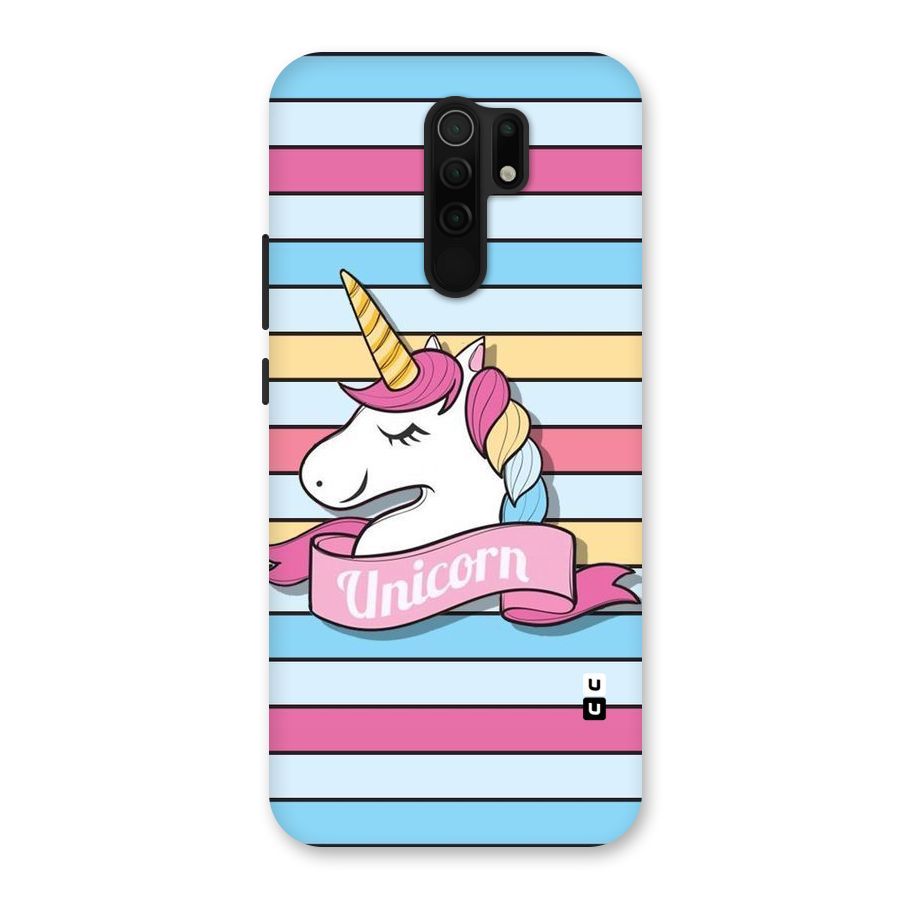 Unicorn Stripes Back Case for Redmi 9 Prime