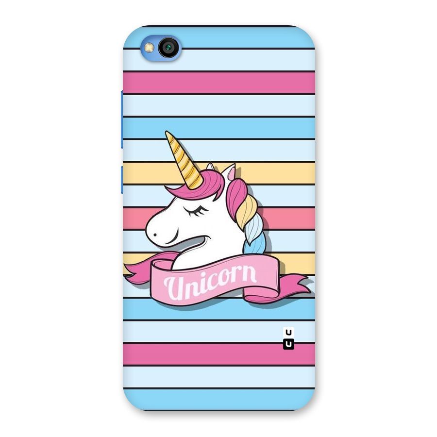 Unicorn Stripes Back Case for Redmi Go