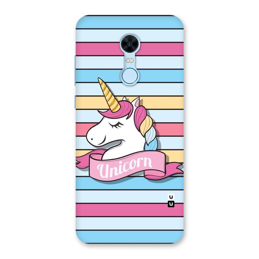 Unicorn Stripes Back Case for Redmi Note 5