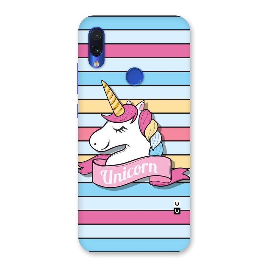 Unicorn Stripes Back Case for Redmi Note 7