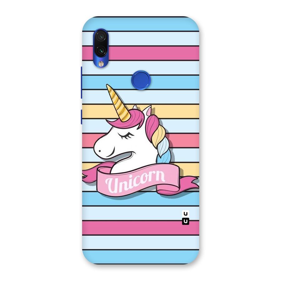 Unicorn Stripes Back Case for Redmi Note 7S