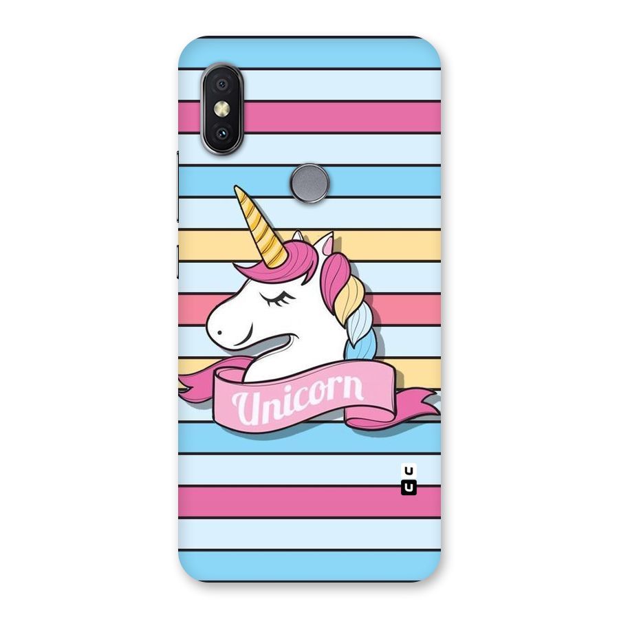 Unicorn Stripes Back Case for Redmi Y2