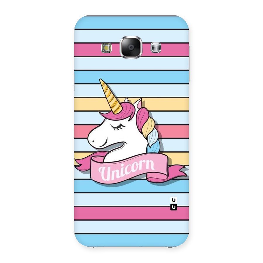 Unicorn Stripes Back Case for Samsung Galaxy E5