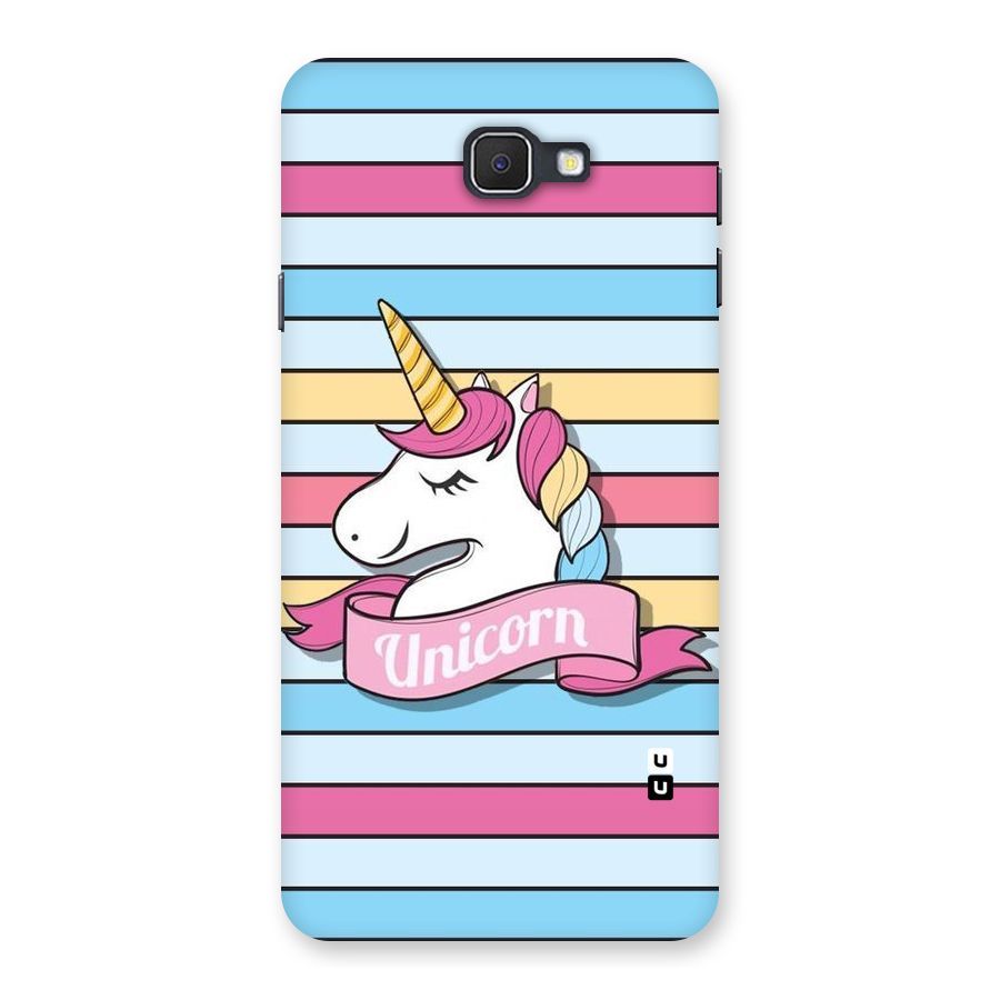 Unicorn Stripes Back Case for Samsung Galaxy J7 Prime