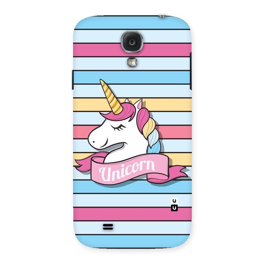 Unicorn Stripes Back Case for Samsung Galaxy S4