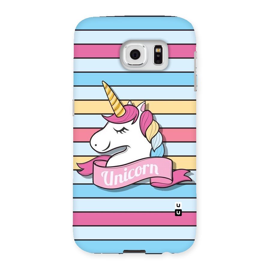 Unicorn Stripes Back Case for Samsung Galaxy S6