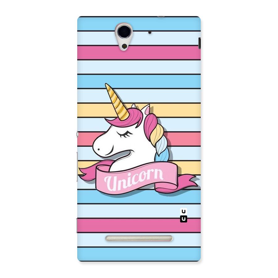 Unicorn Stripes Back Case for Sony Xperia C3