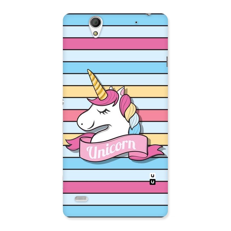 Unicorn Stripes Back Case for Sony Xperia C4