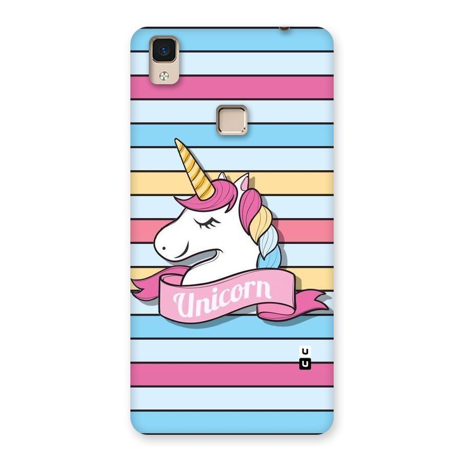 Unicorn Stripes Back Case for V3 Max