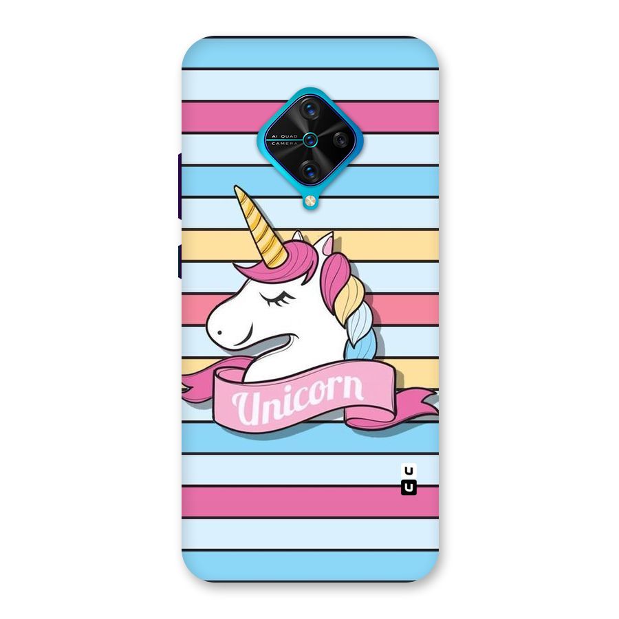 Unicorn Stripes Back Case for Vivo S1 Pro