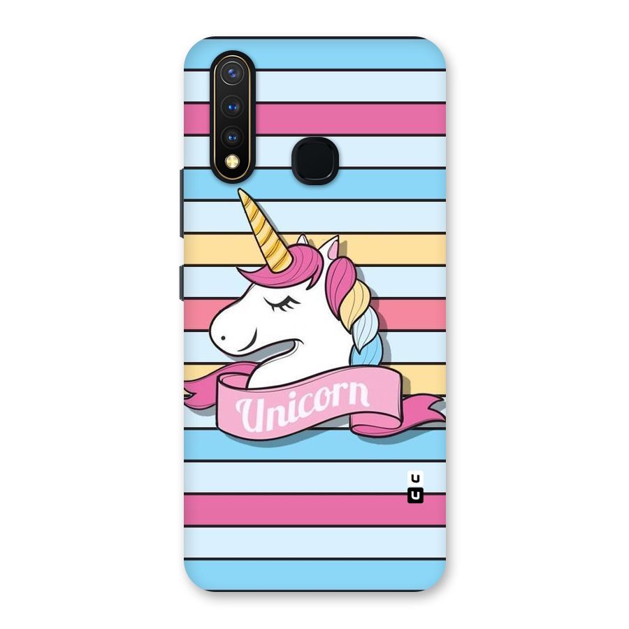 Unicorn Stripes Back Case for Vivo U20