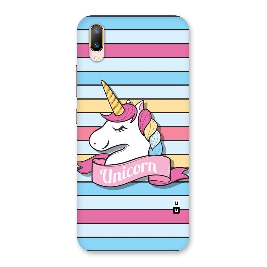 Unicorn Stripes Back Case for Vivo V11 Pro