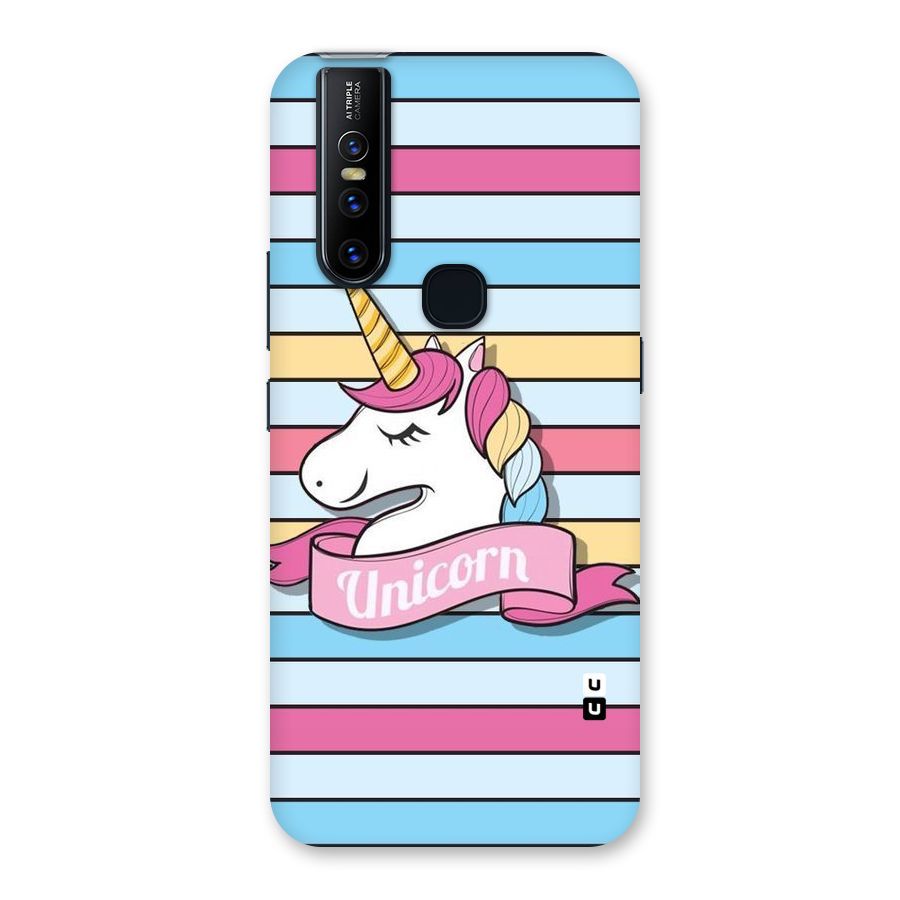 Unicorn Stripes Back Case for Vivo V15