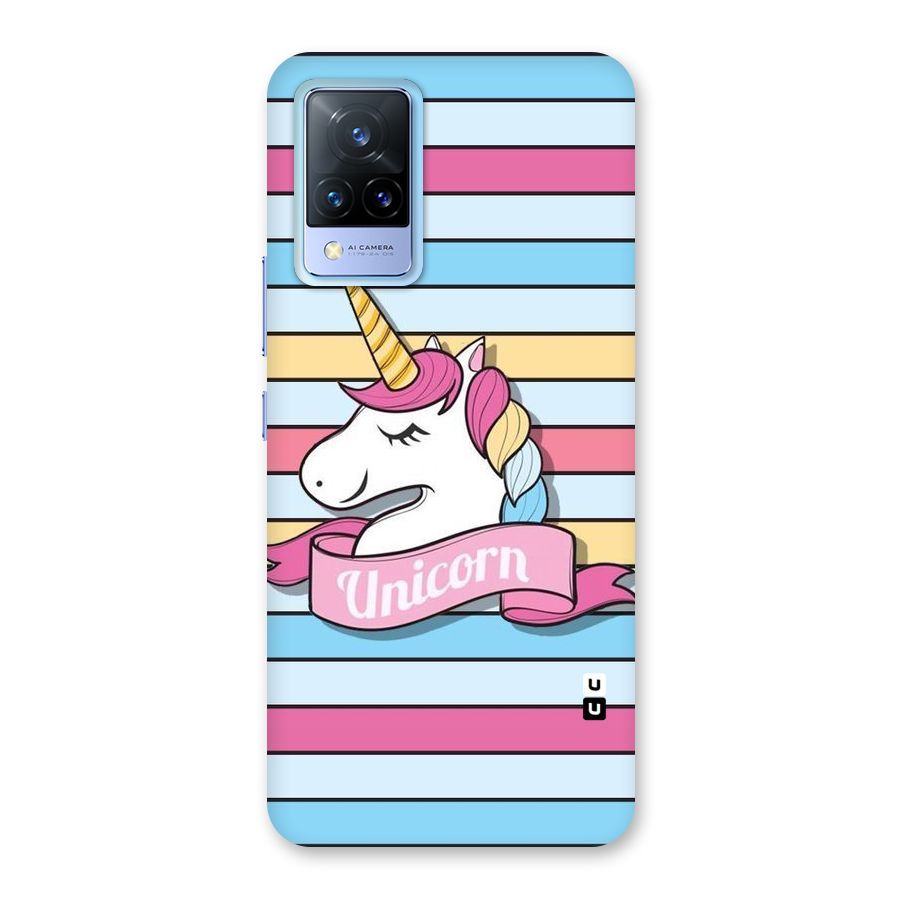 Unicorn Stripes Back Case for Vivo V21 5G