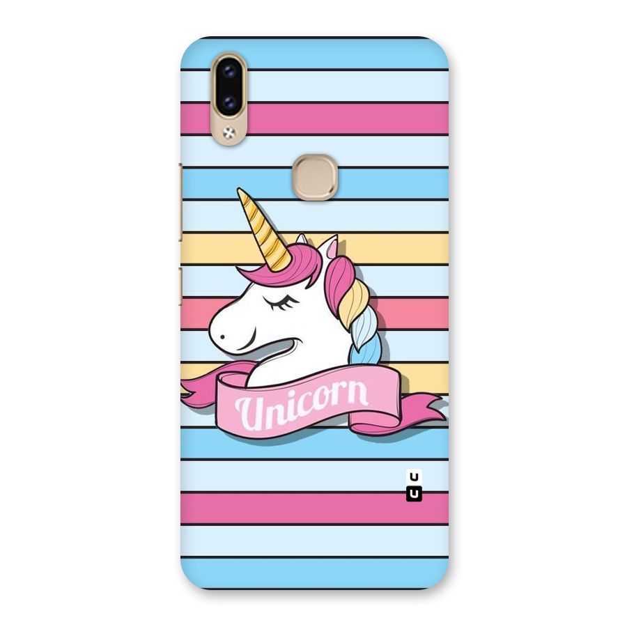 Unicorn Stripes Back Case for Vivo V9 Youth