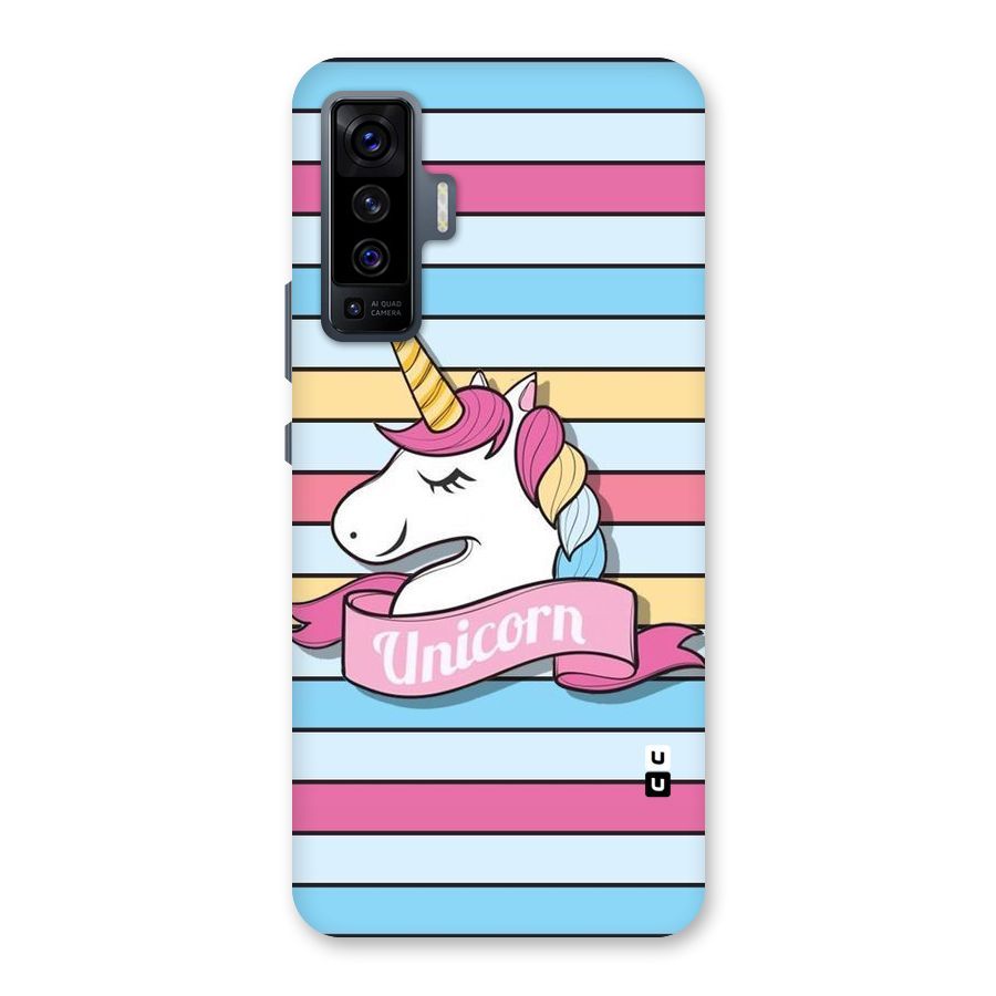 Unicorn Stripes Back Case for Vivo X50