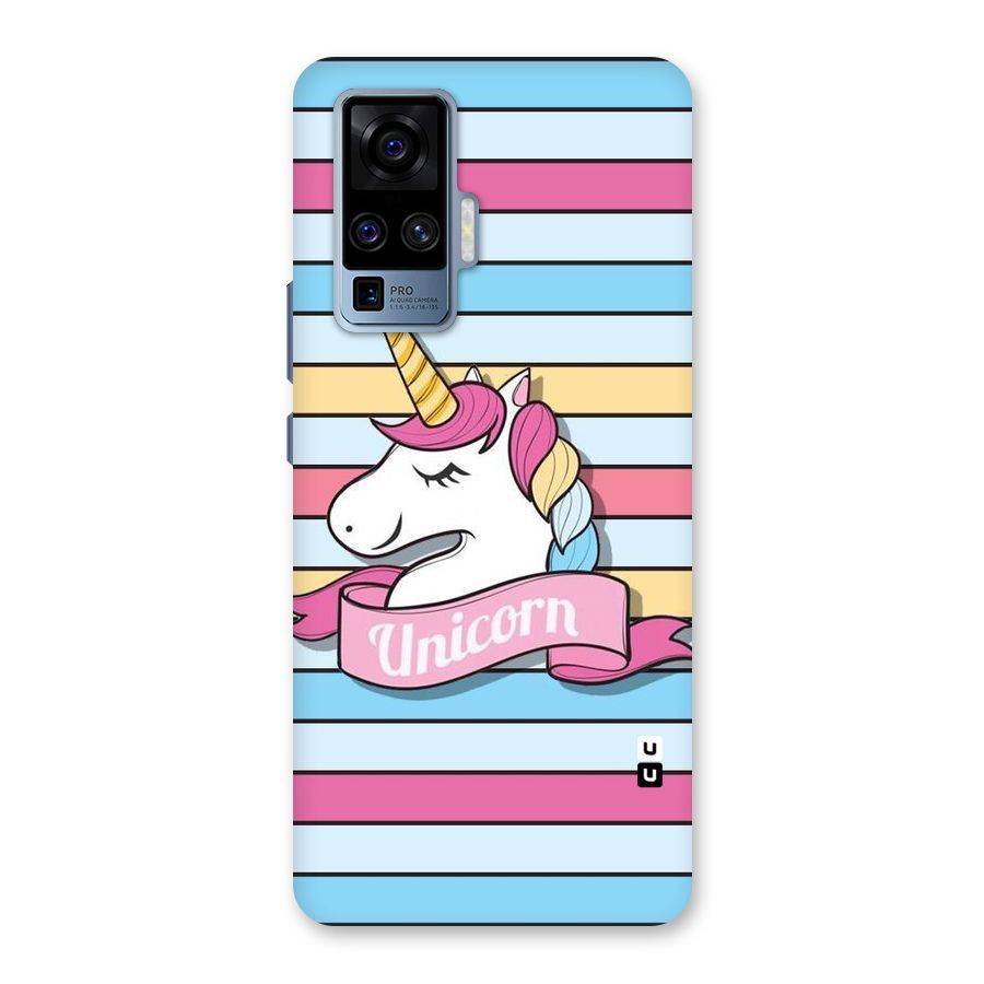 Unicorn Stripes Back Case for Vivo X50 Pro