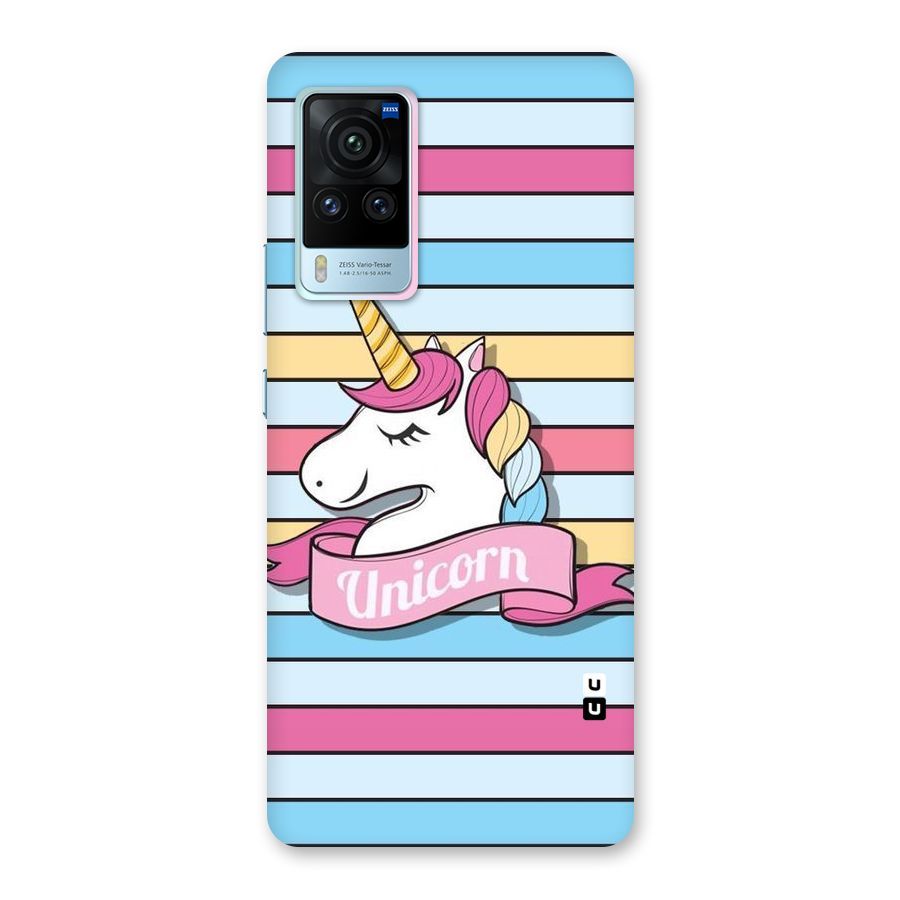 Unicorn Stripes Back Case for Vivo X60 Pro
