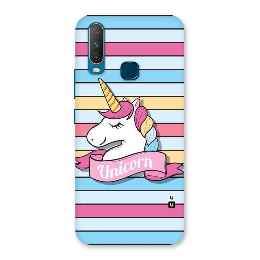 Unicorn Stripes Back Case for Vivo Y17