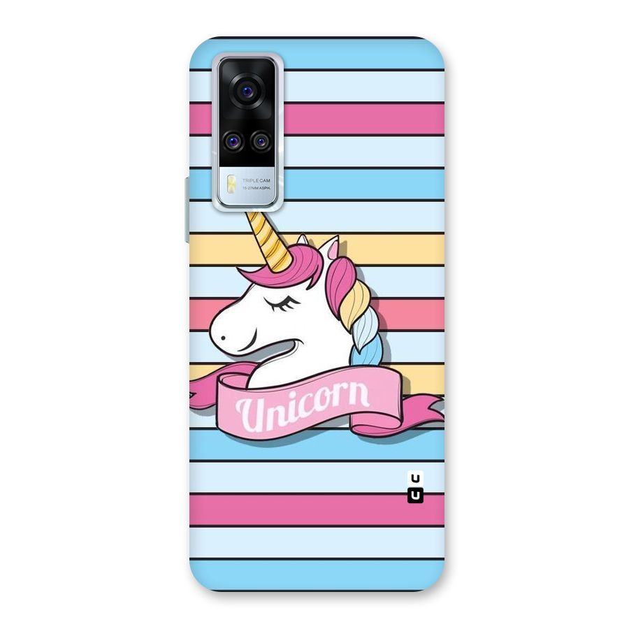 Unicorn Stripes Back Case for Vivo Y31