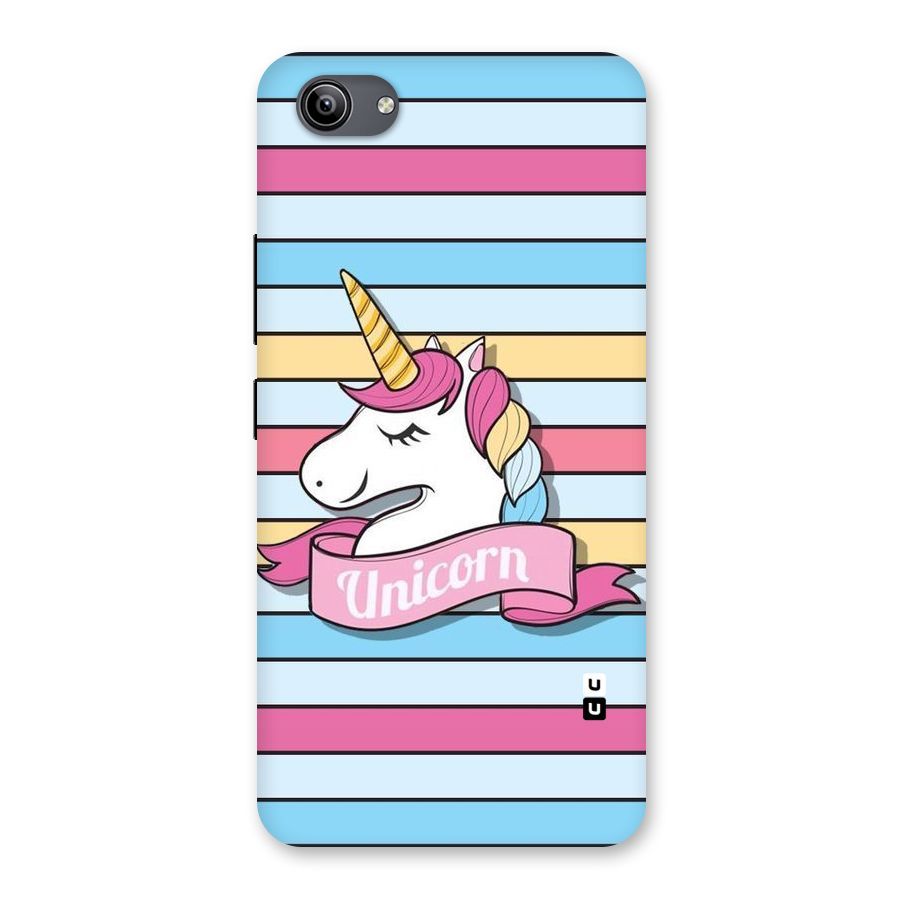 Unicorn Stripes Back Case for Vivo Y81i