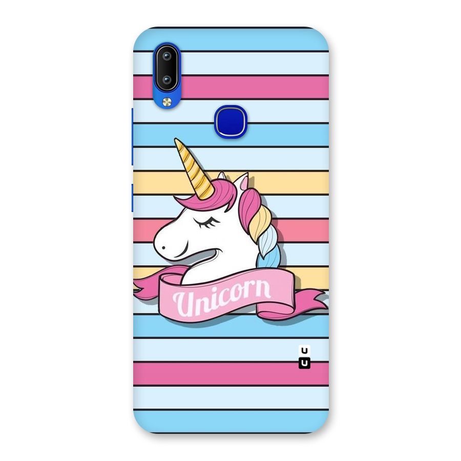 Unicorn Stripes Back Case for Vivo Y91