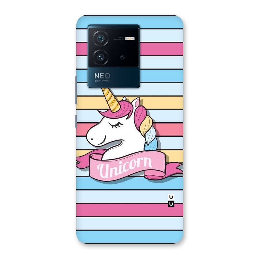 Unicorn Stripes Back Case for Vivo iQOO Neo 6 5G
