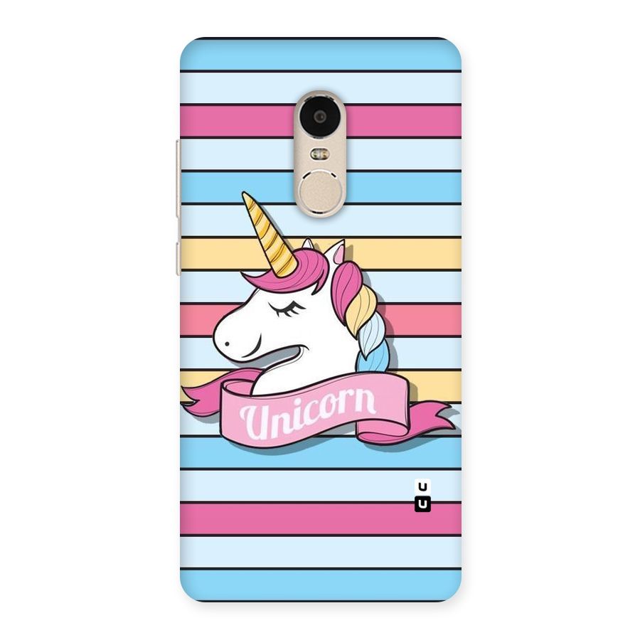 Unicorn Stripes Back Case for Xiaomi Redmi Note 4