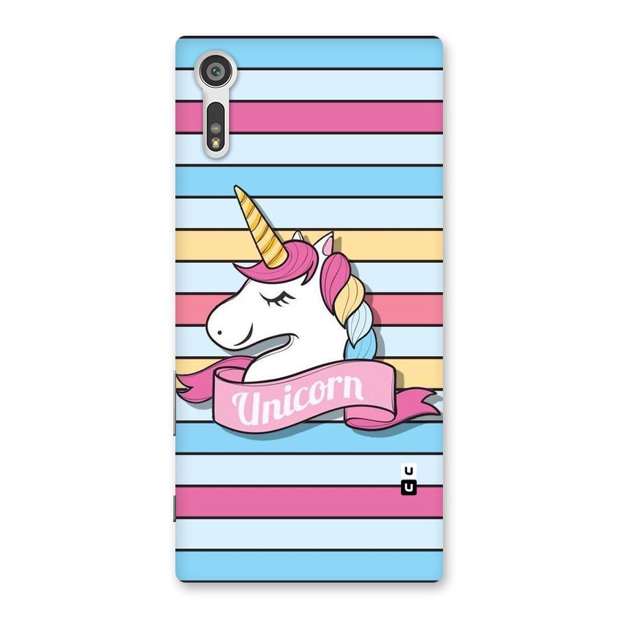 Unicorn Stripes Back Case for Xperia XZ