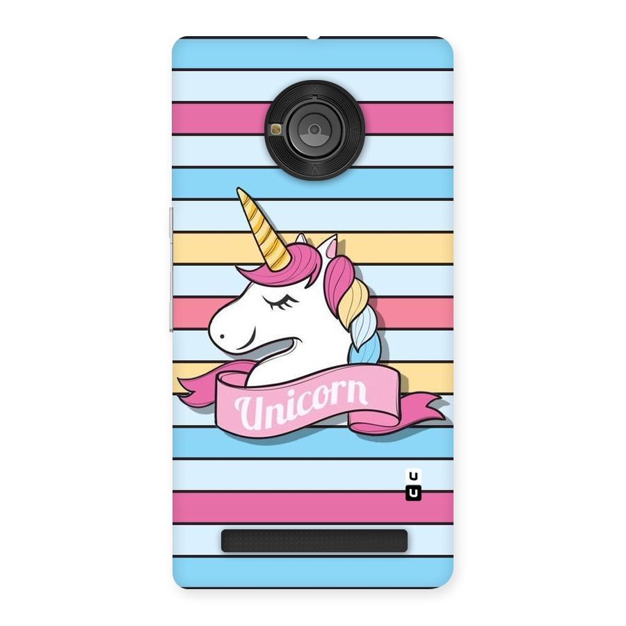 Unicorn Stripes Back Case for Yu Yuphoria