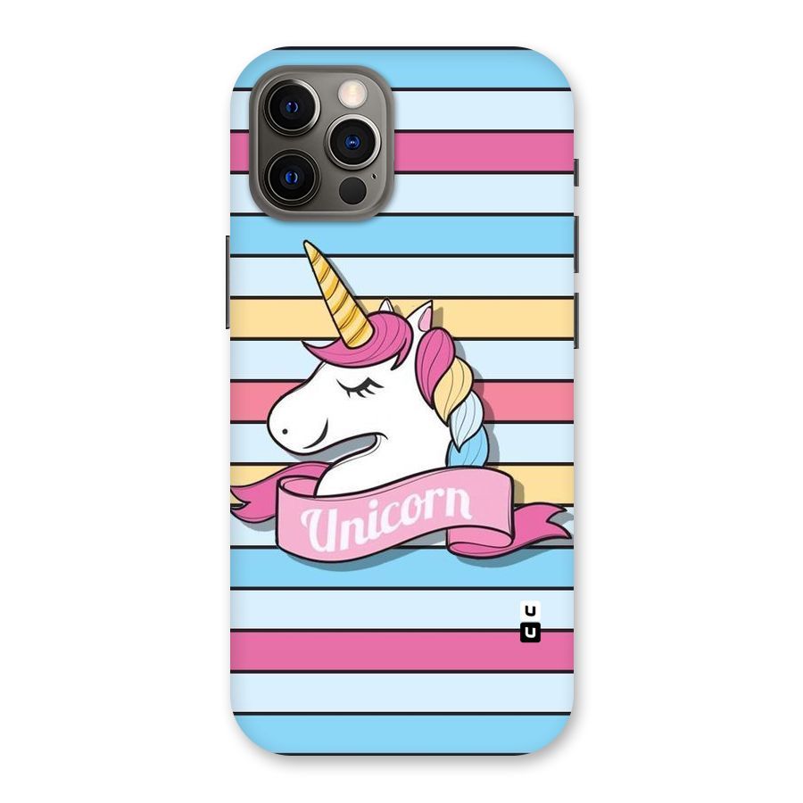 Unicorn Stripes Back Case for iPhone 12 Pro