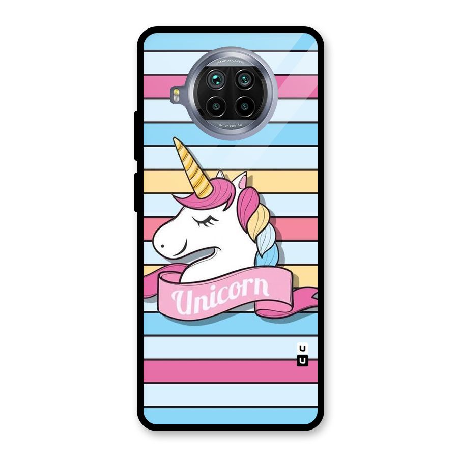 Unicorn Stripes Glass Back Case for Mi 10i