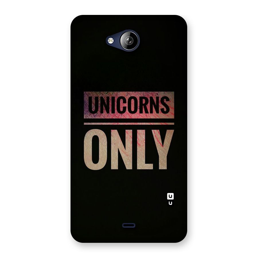 Unicorns Only Back Case for Canvas Play Q355