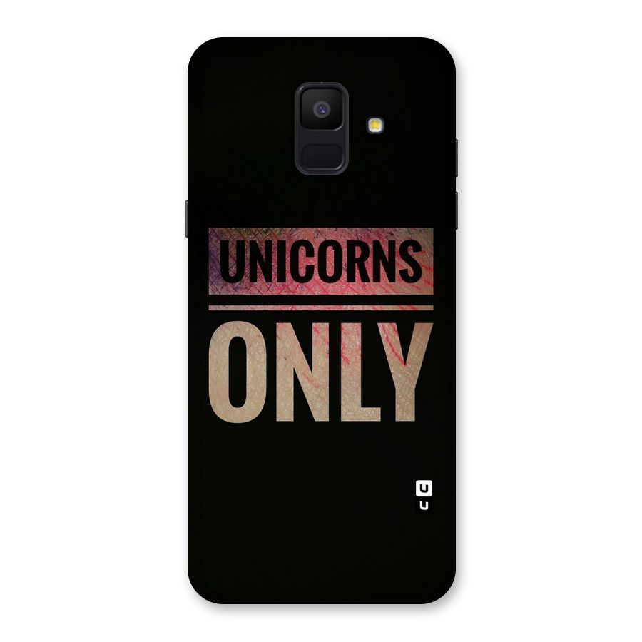 Unicorns Only Back Case for Galaxy A6 (2018)