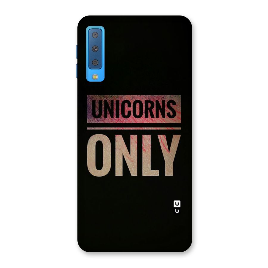 Unicorns Only Back Case for Galaxy A7 (2018)