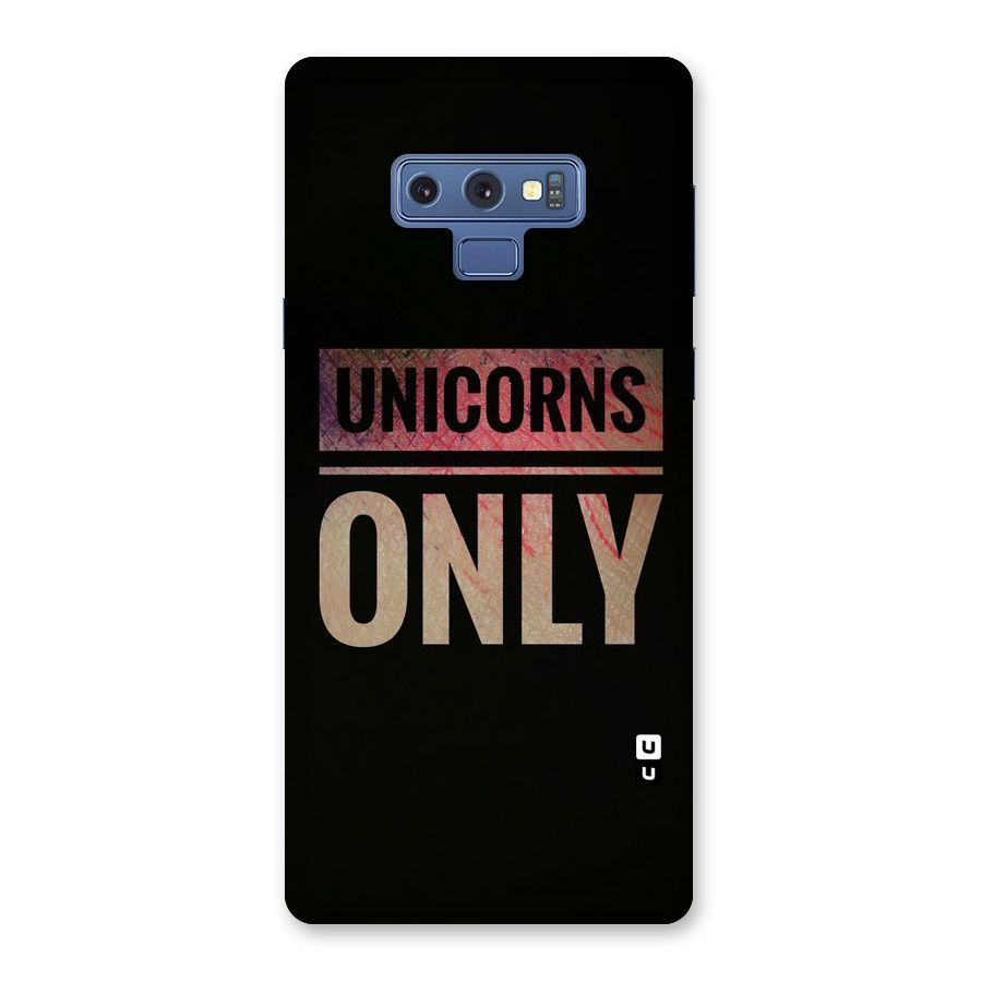 Unicorns Only Back Case for Galaxy Note 9