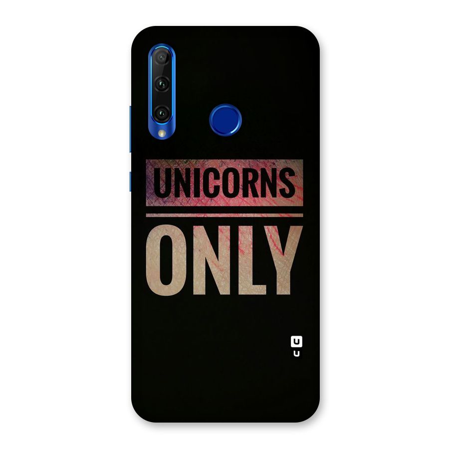 Unicorns Only Back Case for Honor 20i