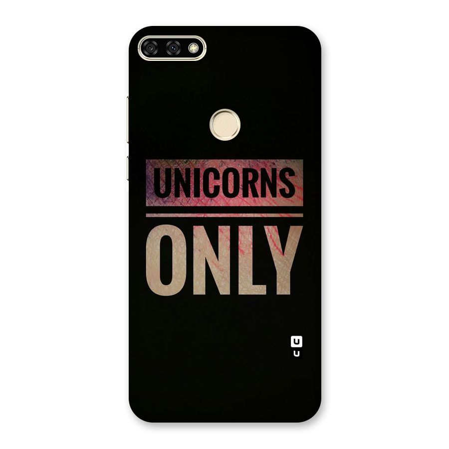 Unicorns Only Back Case for Honor 7A