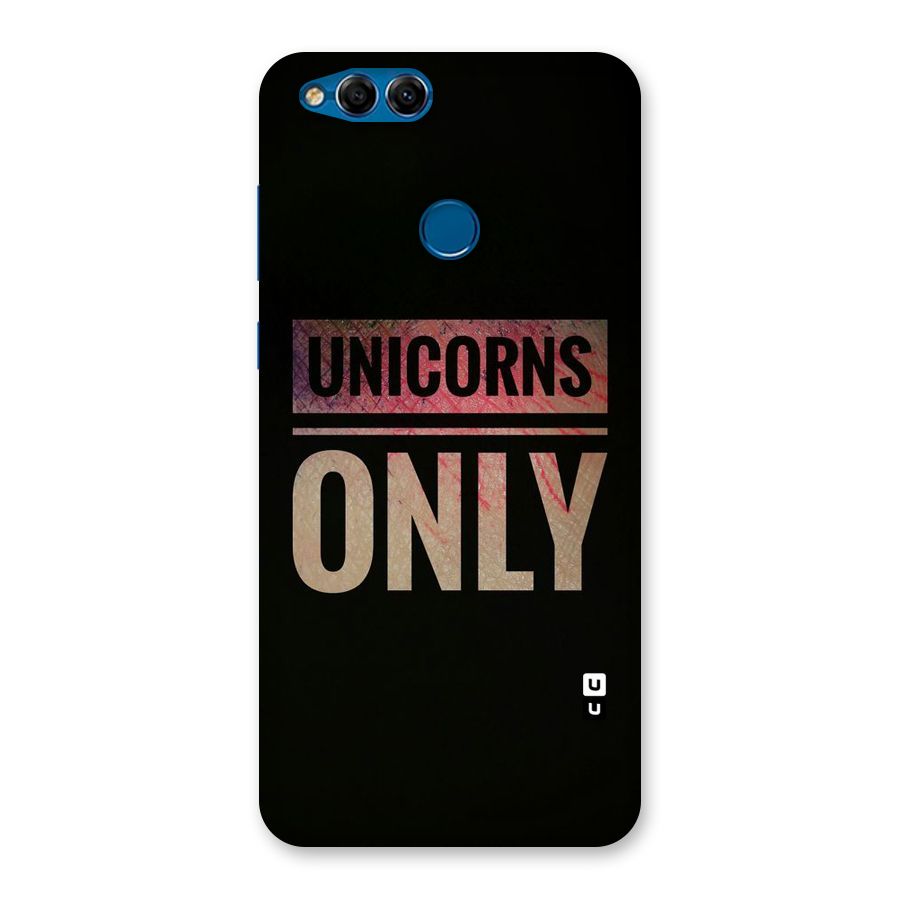 Unicorns Only Back Case for Honor 7X
