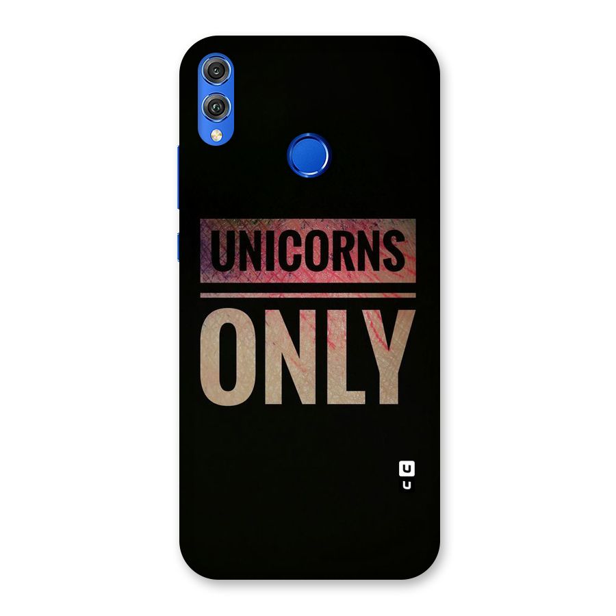 Unicorns Only Back Case for Honor 8X