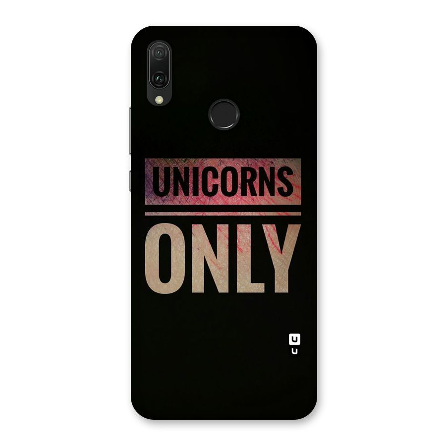 Unicorns Only Back Case for Huawei Y9 (2019)
