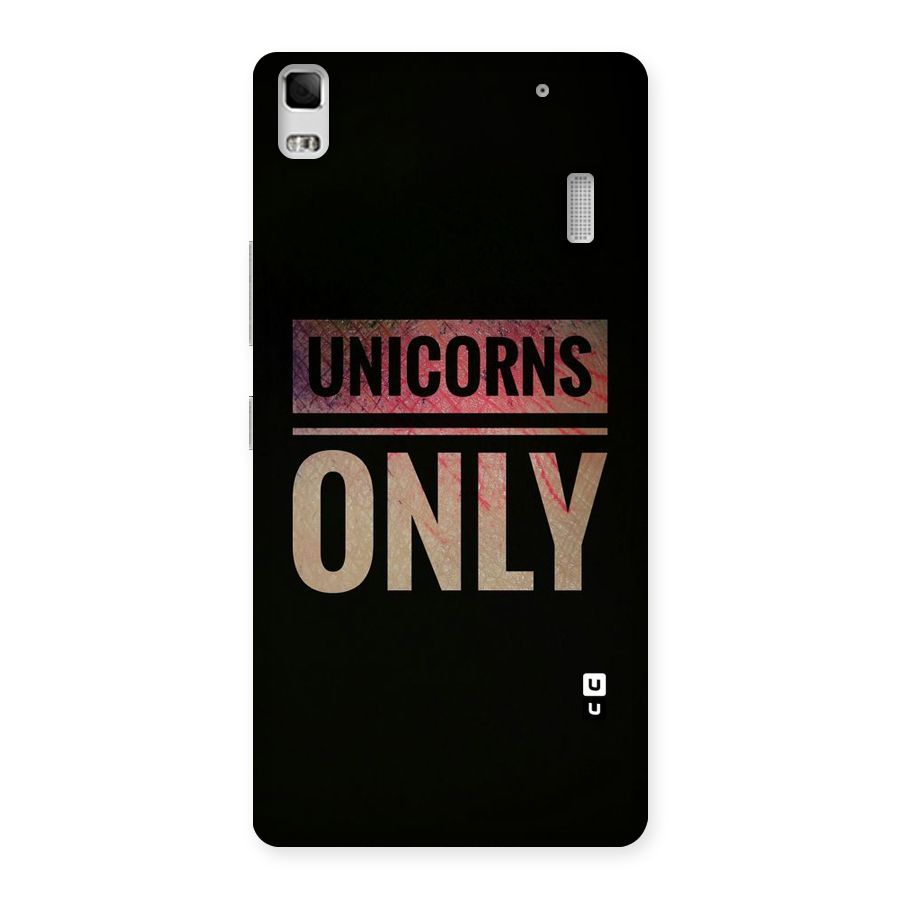 Unicorns Only Back Case for Lenovo A7000