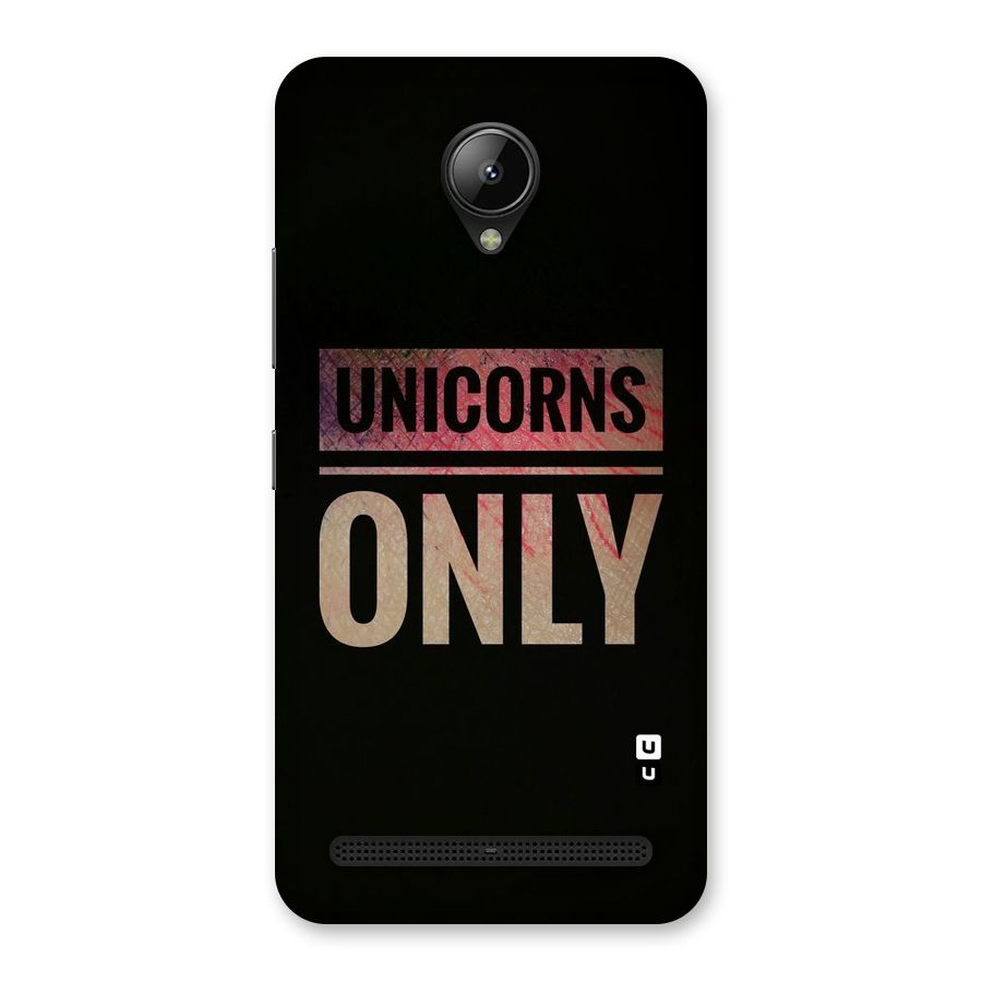Unicorns Only Back Case for Lenovo C2